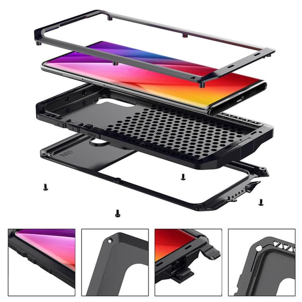 Samsung Galaxy Note10 - Genomtänkt Slittåligt ARMY Skal