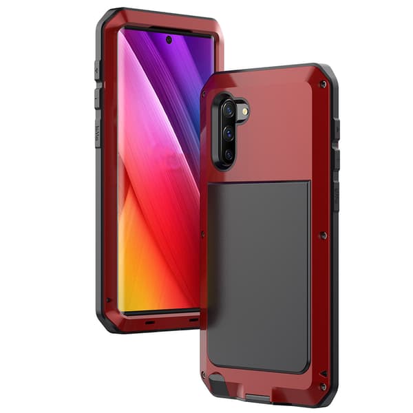 Professionellt Skal i Aluminium - Samsung Galaxy Note10 Röd