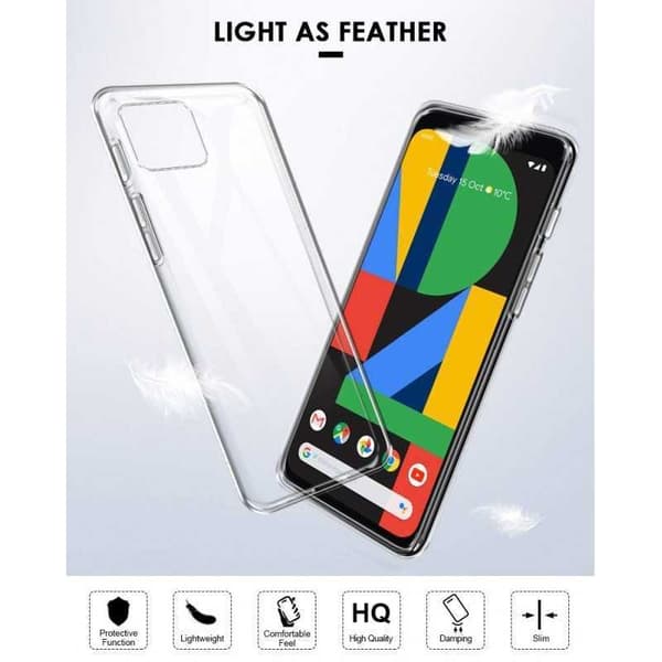 Google Pixel 4 Stötdämpande Mjukt Skal Simple