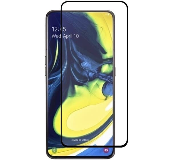 Samsung Galaxy A80 Heltäckande 3D Härdat Glas Skärmskydd