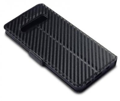 Samsung Galaxy S10 Plånboksfodral Carbon Svart Slim