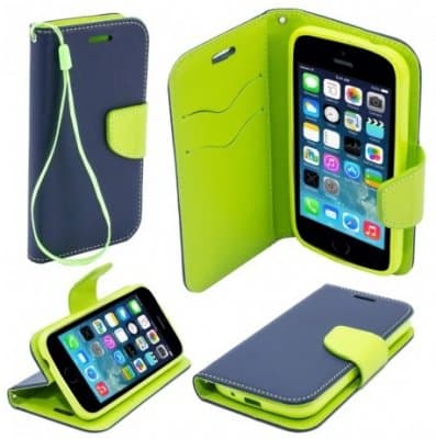 Samsung Galaxy S10 Plånboksfodral ECO Navy/Lime