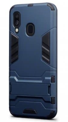 Mobilskal Samsung Galaxy A40 Armour Blå med Ställ