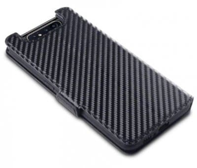 Mobilväska Samsung Galaxy A80 Carbon Svart