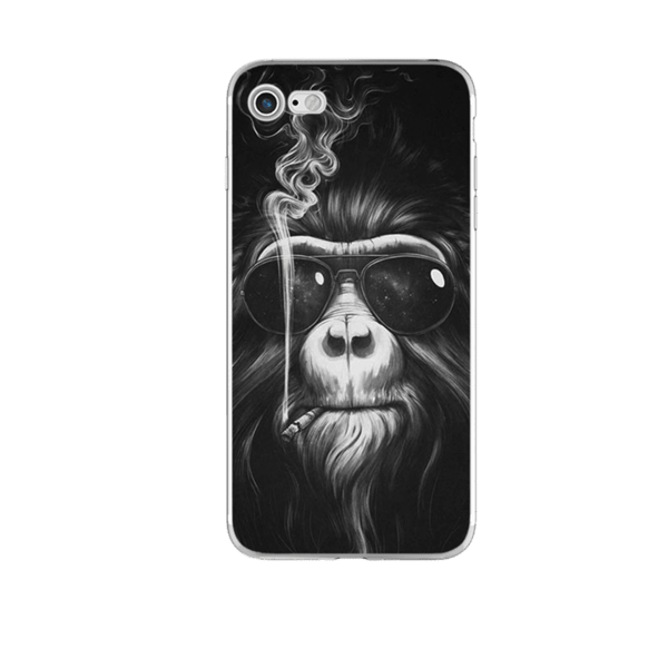 Mobilskal iPhone 7/8 Smoking Monkey