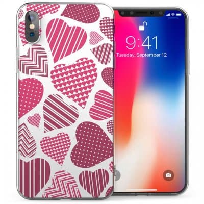 Mobilskal iPhone X/XS Pink Hearts