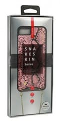 Miniatyrbild 2 av 3: Mobilskal iphone X/Xs Snake Skin Rosa med halsrem