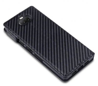 Sony Xperia 10 Plånboksfodral Karbon Svart