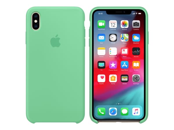 Apple Smart - Baksidedeksel for mobiltelefon - silikon - peppermynte - for iPhone XS Max