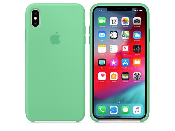 Apple Smart - Baksidedeksel for mobiltelefon - silikon - peppermynte - for iPhone XS Max