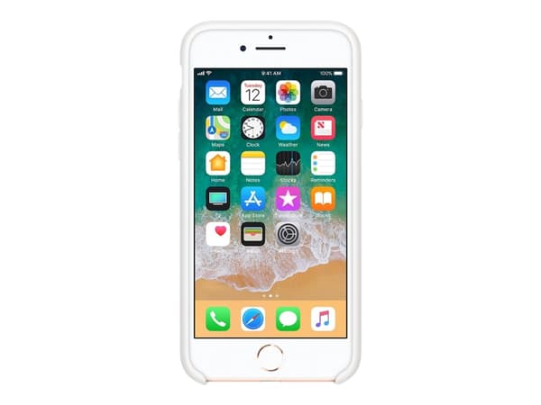 Apple - Baksidedeksel for mobiltelefon - silikon - hvit