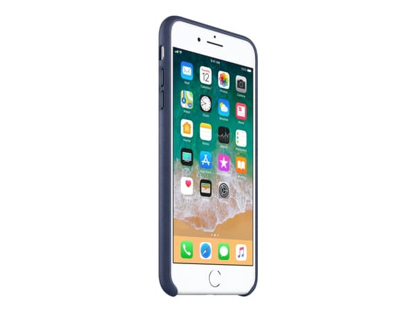 Apple - Baksidesskydd för mobiltelefon - läder - midnattsblå - för Apple iPhone 7 Plus