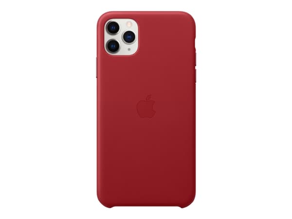 Apple - (PRODUCT) RED - baksidesskydd för mobiltelefon - läder - röd - för iPhone 11 Pro Max
