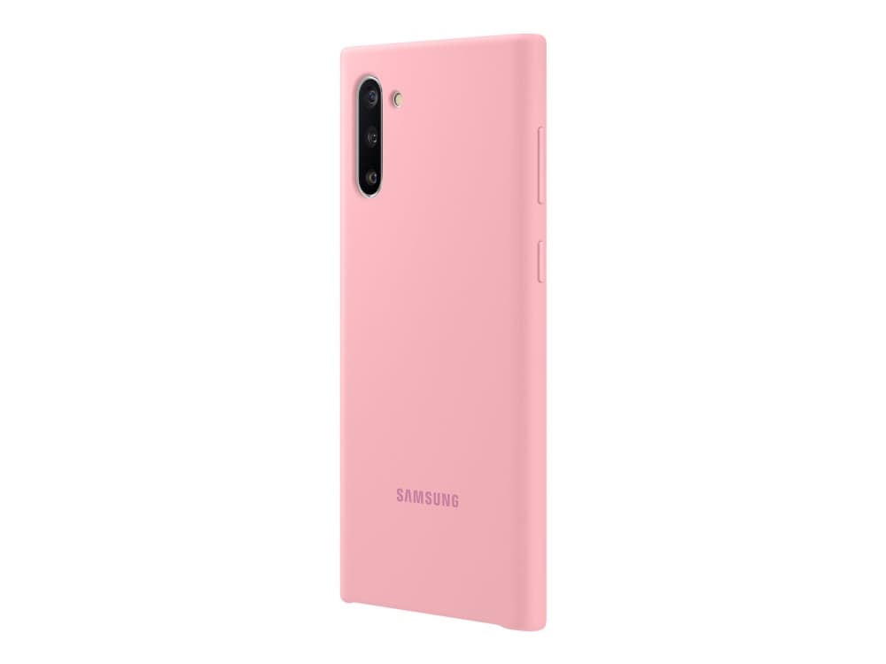 Samsung Soft Touch Silicone Cover EF-PN970 - Baksidesskydd för mobiltelefon - silikon - rosa - för Galaxy Note10, Note10 (Unlocked)
