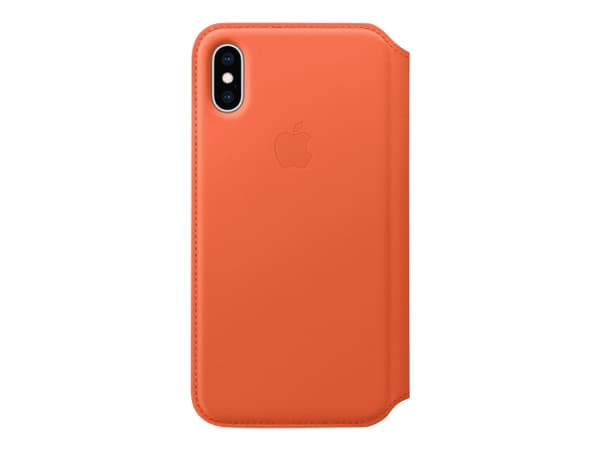 Apple Smart - Vikbart fodral för mobiltelefon - läder - solnedgång - för iPhone XS