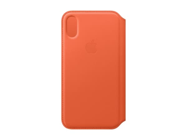 Apple Smart - Vikbart fodral för mobiltelefon - läder - solnedgång - för iPhone XS