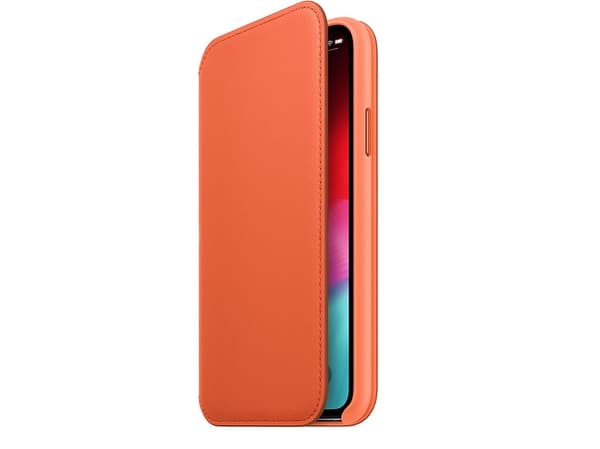 Apple Smart - Vikbart fodral för mobiltelefon - läder - solnedgång - för iPhone XS