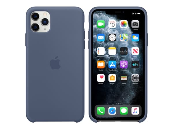 Apple - Baksidesskydd för mobiltelefon - silikon - Alaska-blå - för iPhone 11 Pro Max