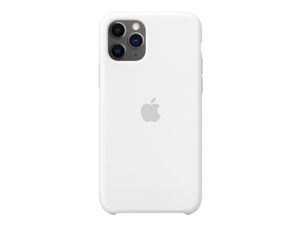 Apple - Baksidedeksel for mobiltelefon - silikon - hvit - for iPhone 11 Pro