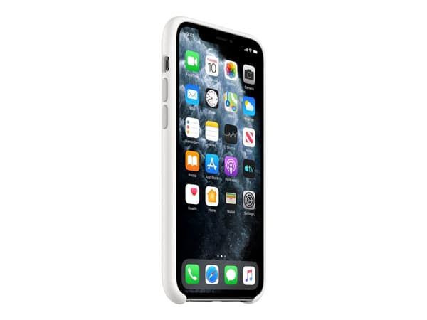 Apple - Baksidedeksel for mobiltelefon - silikon - hvit - for iPhone 11 Pro