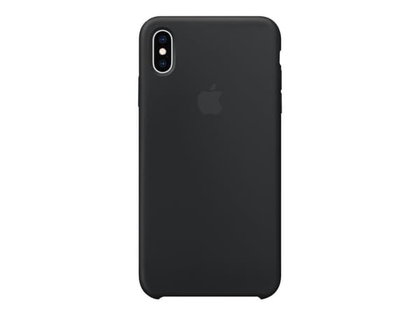 Apple - Baksidesskydd för mobiltelefon - silikon - svart - för iPhone XS Max
