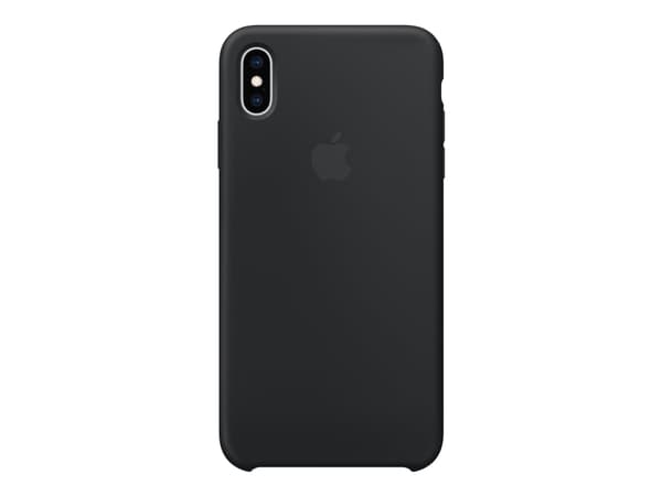 Apple - Baksidesskydd för mobiltelefon - silikon - svart - för iPhone XS Max