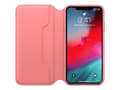 Miniatyrbilde 3 av 5: Apple Folio - Lommebok for mobiltelefon - lær - peonrosa - for iPhone XS Max