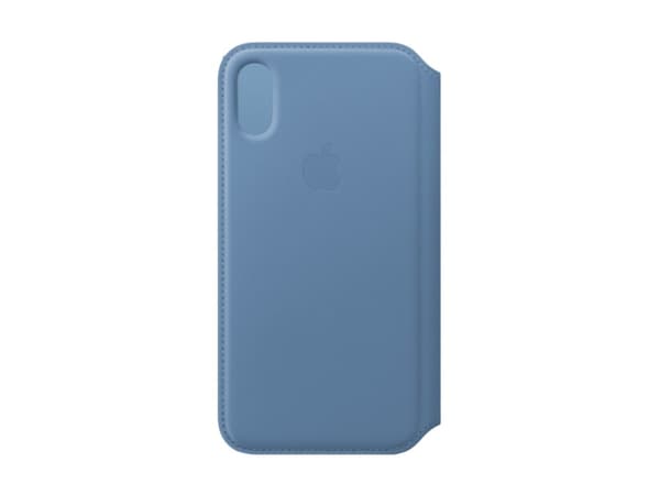 Apple Smart - Lommebok for mobiltelefon - lær - kornblomst - for iPhone XS