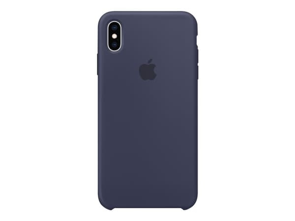 Apple - Baksidedeksel for mobiltelefon - silikon - midnattsblå - for iPhone XS Max