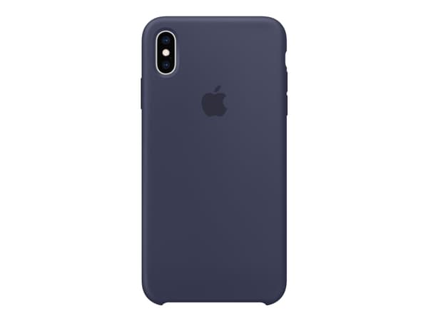 Apple - Baksidedeksel for mobiltelefon - silikon - midnattsblå - for iPhone XS Max