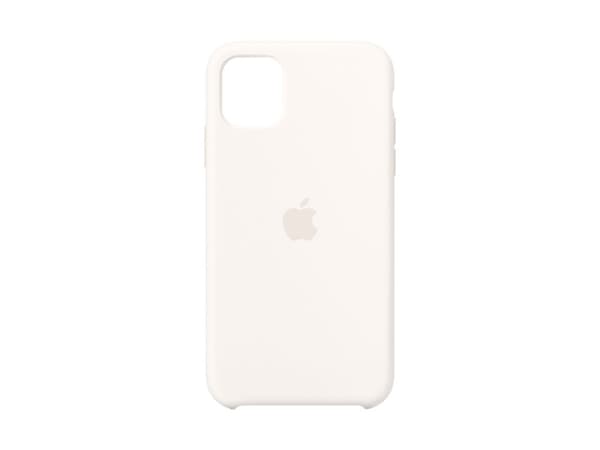 Apple - Baksidedeksel for mobiltelefon - silikon - hvit - for iPhone 11