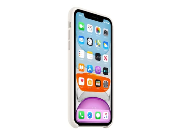 Apple - Baksidedeksel for mobiltelefon - silikon - hvit - for iPhone 11