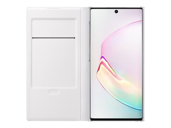 Samsung LED View Cover EF-NN970 - Lommebok for mobiltelefon - hvit - for Galaxy Note10, Note10 (Unlocked)