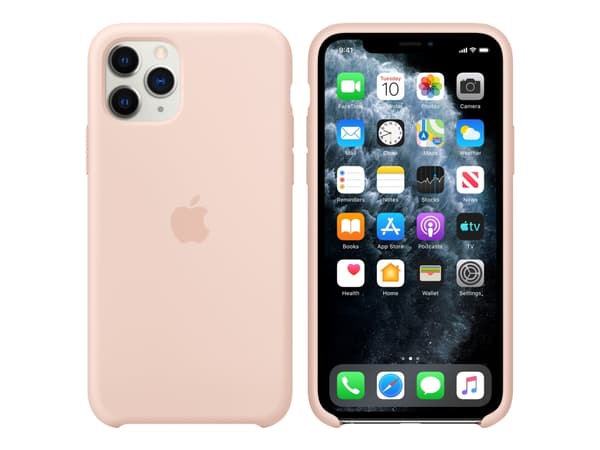 Apple - Baksidesskydd för mobiltelefon - silikon - rosa sand - för iPhone 11 Pro