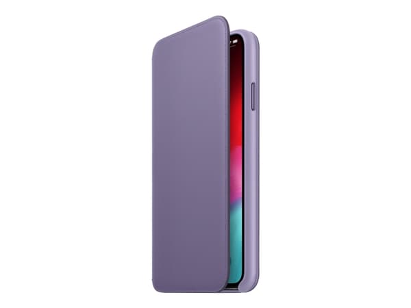 Apple Smart - Vikbart fodral för mobiltelefon - läder - lila - för iPhone XS Max