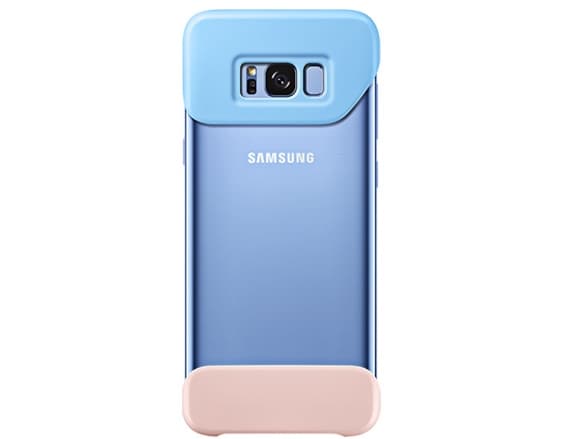 Samsung 2Piece Cover EF-MG955 - Baksidesskydd för mobiltelefon - blå, persika - för Galaxy S8+