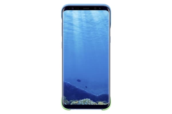 Samsung 2Piece Cover EF-MG955 - Baksidesskydd för mobiltelefon - blå, persika - för Galaxy S8+