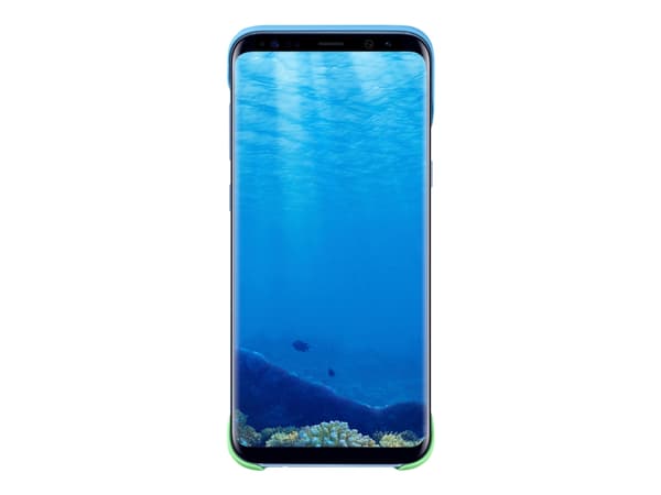 Samsung 2Piece Cover EF-MG955 - Baksidesskydd för mobiltelefon - blå, persika - för Galaxy S8+