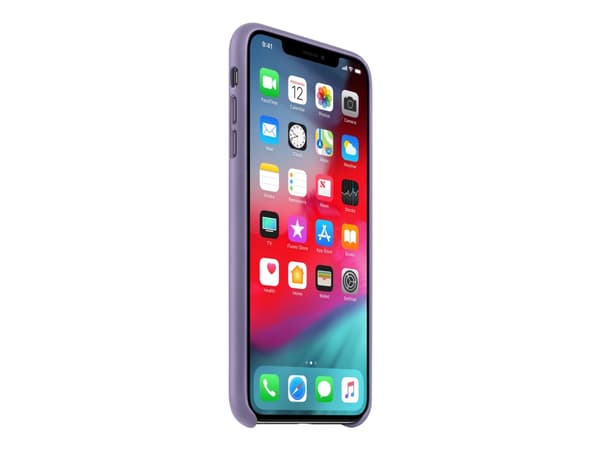 Apple Smart - Matkapuhelimen takakuori - nahka - violetti - iPhone XS Max -puhelimeen