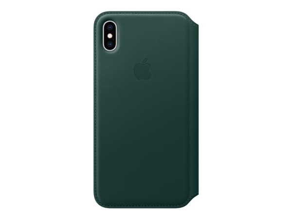 Apple Folio - Lommebok for mobiltelefon - lær - skoggrønn - for iPhone XS Max