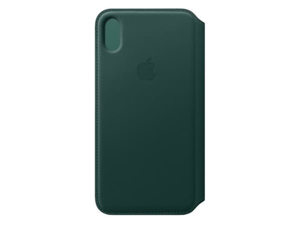 Apple Folio - Lommebok for mobiltelefon - lær - skoggrønn - for iPhone XS Max