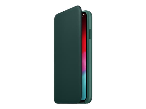 Apple Folio - Lommebok for mobiltelefon - lær - skoggrønn - for iPhone XS Max