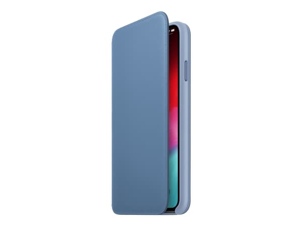 Apple Smart - Lommebok for mobiltelefon - lær - kornblomst - for iPhone XS Max