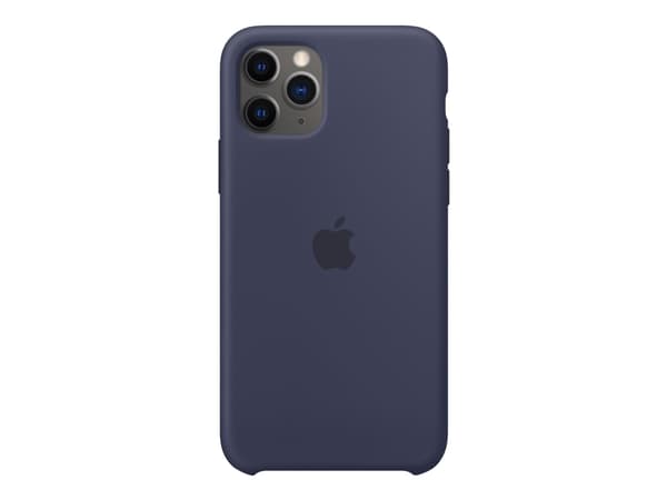 Apple - Baksidesskydd för mobiltelefon - silikon - midnattsblå - för iPhone 11 Pro