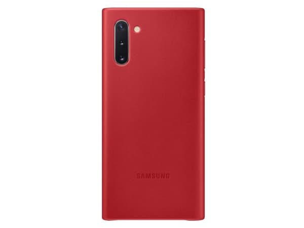 Samsung Leather Cover EF-VN970 - Baksidedeksel for mobiltelefon - lær - rød - for Galaxy Note10, Note10 (Unlocked)