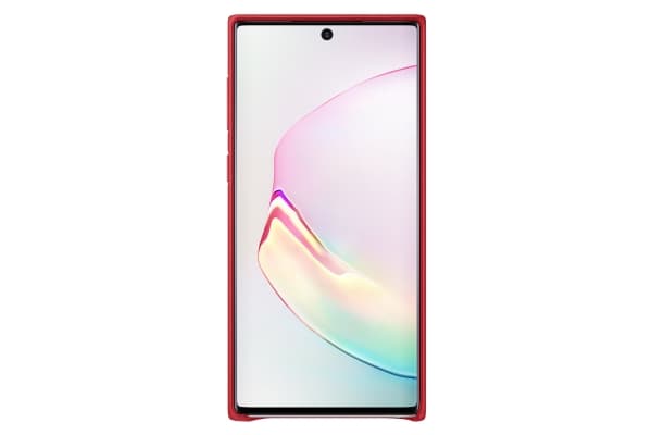 Samsung Leather Cover EF-VN970 - Baksidedeksel for mobiltelefon - lær - rød - for Galaxy Note10, Note10 (Unlocked)