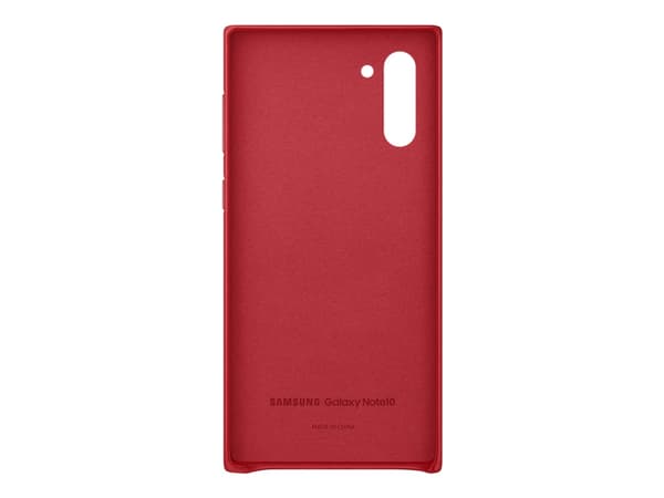 Samsung Leather Cover EF-VN970 - Baksidedeksel for mobiltelefon - lær - rød - for Galaxy Note10, Note10 (Unlocked)
