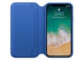 Miniatyrbild 5 av 5: Apple - Vikbart fodral för mobiltelefon - läder - electric blue