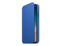 Miniatyrbild 1 av 5: Apple - Vikbart fodral för mobiltelefon - läder - electric blue