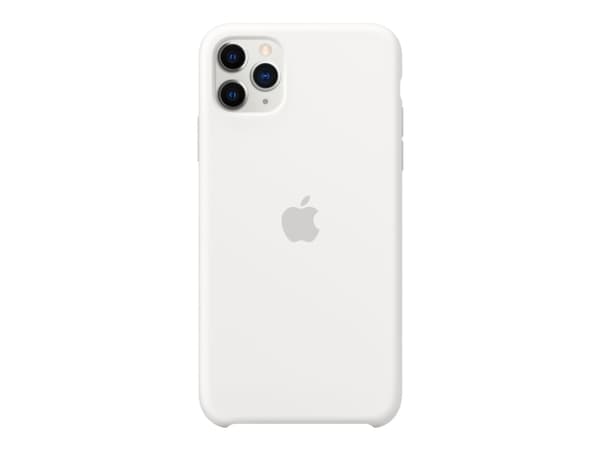 Apple - Baksidesskydd för mobiltelefon - silikon - vit - för iPhone 11 Pro Max